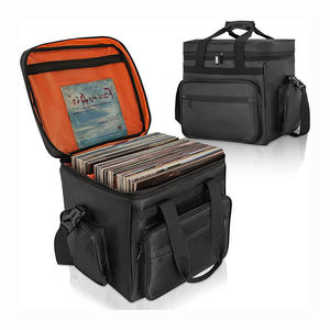 Sac de transport personnalisé pour disques vinyles de voyage de 7/10/12 pouces étui pour CD de stockage d'albums vinyles peut contenir jusqu'à 60 disques vinyles sac - Product Image 1