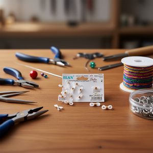 Porte-clés Ilan 21 mm plaqué or 10 pièces pour la fabrication de bijoux - Product Image 2