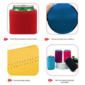 Manchon isotherme pliable en néoprène pour canette de 12 oz, personnalisable par sublimation, pour bière - Product Image 3