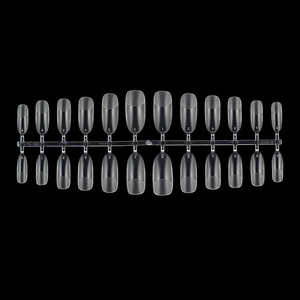 120pcs UV Gel Ongles Press-On Cercueil Semi-Givré Couverture Complète Style Français Faux Conseils <span class=keywords><strong>Capsule</strong></span> Extension <span class=keywords><strong>Manucure</strong></span> Outil pour Doigts - Product Image 4