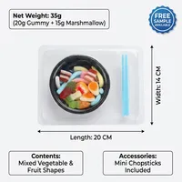 Bonbons Jouets 35g, Gommes Amusantes en Forme de Ramen 20g, Bonbons Gélifiés Plus 15g, Bonbons Gazeux en Forme de Fruits et Légumes, Bol Nouveauté, Snack pour Enfants, Vente en Gros