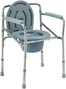 Comodidad en el Cuidado de la Salud: Inodoro de Cabecera con Soporte para Brazos y Patas Antideslizantes para Pacientes con Movilidad Limitada - Product Image 5