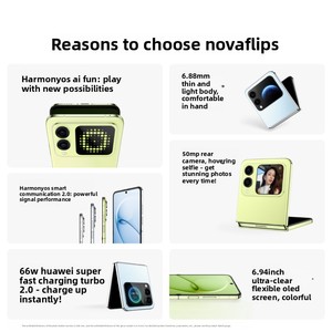 Nuovo Hua Wei Nova Flip <span class=keywords><strong>S</strong></span> 12GB+256GB Deca Core 6.9 Pollici CDMA HarmonyOS OLED 120Hz Batteria 4400mAh Telefono Pieghevole con Schermo in Inglese - Product Image 5