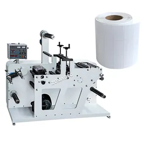 Popular High Speed Fully Automatic Adhesives Sticker Die Cutting Machine Label Slitting Machine Roll To Roll Winding Machine