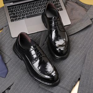 Chaussures en maille noire pour hommes, de haute qualité, faites à la main, respirantes, imperméables, légères, avec soutien de la voûte plantaire, chaussures décontractées pour mariage - Product Image 1