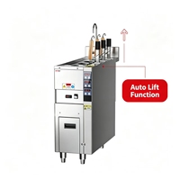 Cuiseur à pâtes électrique à 3 paniers, cuiseur à nouilles automatique instantané, équipement commercial de levage, machine professionnelle