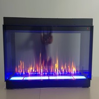 Cheminée électrique moderne et élégante LED autoportante pour la maison et l'hôtel Matériau métallique d'exploitation anglais