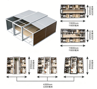 Casa Prefabricada Moderna Extensible de 40 pies, de Ensamblaje Rápido y Móvil, Multiusos, para Taller, Almacenamiento u Oficina