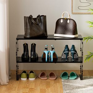 Estante apilable de Metal ajustable para dormitorio, sala de estar, oficina, organizador de almacenamiento para ahorrar espacio, fácil montaje - Product Image 2