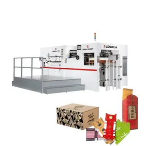 Flatbed automatic die cutting and stripping machine for cardboard grayboard hardboard paper LH-1050ES