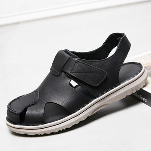 Sandales fermées en cuir véritable faites à la main pour hommes – Collection été 2026 – Confortables et durables – Vente en gros directe usine - Product Image 1