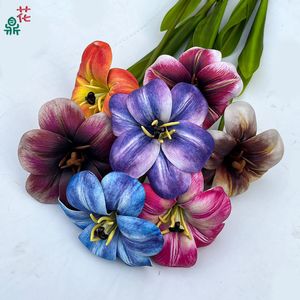Tulipes artificielles Hua Ding, toucher réel, décoration d'intérieur, décoration de mariage, commerce électronique transfrontalier - Product Image 3