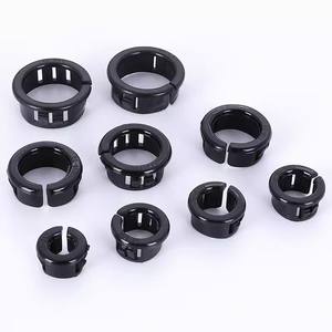 สแน็ปอินห่วงสายเคเบิลเหมาะสำหรับรูเพลทไนล่อนสีดำปลอกป้องกันสิ่งแวดล้อมและสารหน่วงการติดไฟ - Product Image 5