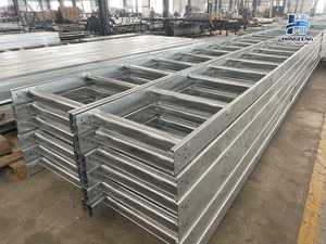 Low Price 500*75*3000 Cable Ladder Hot-Dip Galvanized Ladder Type Cable Tray Cable Tray Price List - Product Image 1