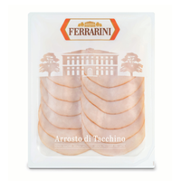 Pavo Cocido en Rodajas de la Marca FERRARINI, Envasado al Vacío, Sin Gluten, Larga Vida Útil, para Venta al por Mayor