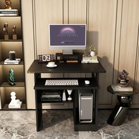 Bureau d'ordinateur de jeu extensible moderne en bois massif avec tiroirs, durable et écologique, idéal pour les petits bureaux à domicile et les étudiants