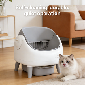Lettiera Intelligente Koeda Open-Top Wi-Fi <span class=keywords><strong>per</strong></span> <span class=keywords><strong>Gatti</strong></span>, 10kg, Cassetto Rifiuti da 10.5L, Controllo Tramite App Tuya, Funzionamento Silenzioso <35dB, Facile da Pulire - Product Image 5