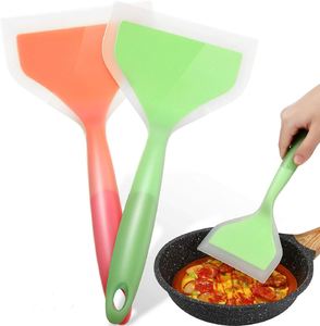 Wholesale Silicone Tamagoyaki Spatula, Heat Resistant Non-Stick Silicone Turner, Semi-Transparent Kitchen Cooking Spatula - Product Image 1