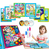 Livre de coloriage magique réutilisable à l'eau, livre sensoriel d'éveil pour enfants, jouet pour bébés