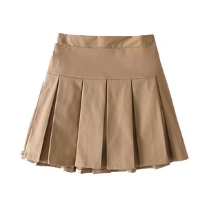 Meisjes School Uniform Geplooide Rokken Kaki Schooluniformen Korte Rok - Product Image 2