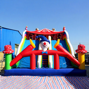 Winsun - Tobogán Inflable con Temática de Payaso, Pista de Obstáculos, Casa de Brinco, Combinado, Resistente al Fuego, Impermeable, Fácil de Instalar - Product Image 1