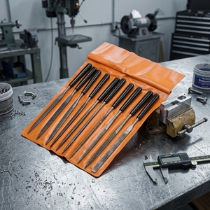 10-Piece Mini Steel <b>Hand</b> <b>File</b> Set for Metal Wood Model Polishing and Shaping - Product Image 4