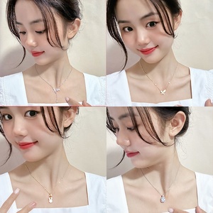 Accesorios <span class=keywords><strong>de</strong></span> Moda Coreanos, Collar con Colgante <span class=keywords><strong>de</strong></span> Perlas y Cobre Chapado en Oro <span class=keywords><strong>de</strong></span> 18K, Regalo Elegante y <span class=keywords><strong>de</strong></span> Lujo Ligero para Mujer - Product Image 3