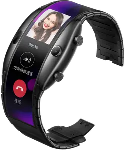 New Nubia ALPHA Watch phone 4.01" foldable flexible display Sports Real-time message reminder calling Mid-air gestures