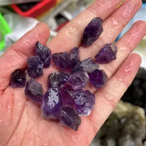 Wholesale Fengshui Home Decor Spiritual Products Rough Gemstone Natural Purple Amethst Raw Stone For Gift