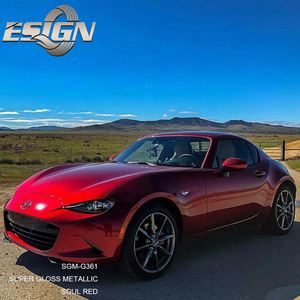 Rollo de envoltura de vinilo de PVC rojo con alma metálica superbrillante, pegatinas de corte personalizado para coche, cambio de Color, antiarañazos, a prueba de UV, autocuración antigua - Product Image 6