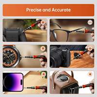 Mini kit d'outils de réparation professionnel 115 pièces en acier au chrome-vanadium avec mallette rigide pour téléphone Android et ordinateur portable