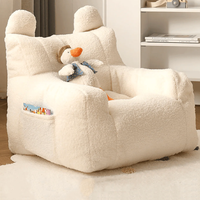 Fauteuil d'intérieur Teddy Bear Hug Bean Bag pour enfants Convient aux tout-petits de 2 à 4 ans