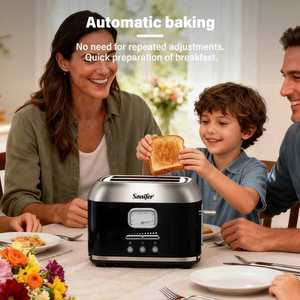 Ensemble d'appareils de cuisine Sonifer SET1 noir, cafetière, <span class=keywords><strong>grille</strong></span>-<span class=keywords><strong>pain</strong></span>, <span class=keywords><strong>bouilloire</strong></span> électrique 3 en 1 pour la maison, l'hôtel, la restauration - Product Image 5