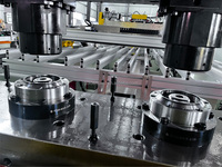 Machine de fabrication poinçonnage de fond de dôme cône aérosol ligne de production de couvercle de dôme aérosol