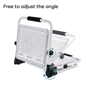 Lampe de travail LED portable IP65 étanche 60W/100W/200W projecteur d'urgence extérieur avec trépied de charge pour jardin - Product Image 3