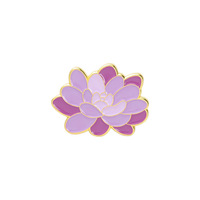 Bros Bunga Elegan Enamel Lily dan Bunga Matahari Anti-Korosi Logam untuk Gesper, Grosir, Model Baru untuk Perdagangan Luar Negeri