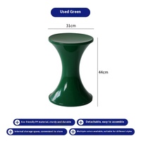 Creative Plastic Low Hocker Nordic Designer Beistell tisch Eck tisch Internet Beliebte Sanduhr Hocker für Wohnzimmer Schuh hocker