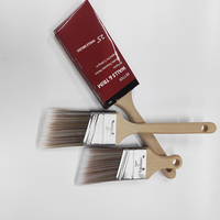 Pinceaux à peinture pour murs intérieurs CHOPAND OEM ODM, manche en bois de hêtre, taille personnalisée, polyester, surface lisse et solide