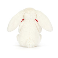 Jelly Medium Bunny, Peluche Lapin Timide Rouge avec Cœur, Jouets en Peluche Mignons, Poupées Douces pour Cadeau d'Anniversaire