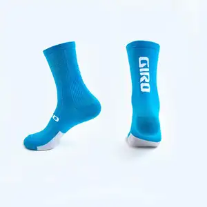 Chaussettes de qualité supérieure Chaussettes de sport de fond de sécurité Chaussettes de cyclisme Crew Logo personnalisé