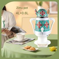 Turquie grand commerce Style classique Antique eau thé russe Samovar ensemble dinde thé bouilloire grand Samovar théière avec robinet