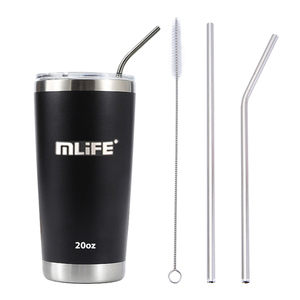 Vaso aislado a prueba <span class=keywords><strong>de</strong></span> derrames <span class=keywords><strong>de</strong></span> color negro mate con pajita para hombres termos termo 40 oz onza vaso <span class=keywords><strong>de</strong></span> sublimación con mango - Product Image 4