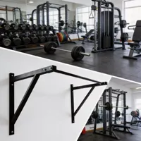 Barre de traction murale en métal robuste FDFIT HR-9633, capacité de charge de 500 lb, usage domestique unisexe, entraînement de force multi-prise
