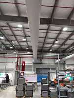 Conduit d'air en tissu pour système de ventilation CVC, style design industriel, en polyester flexible, économe en énergie, pour écoles et hôpitaux, avec graphique personnalisé