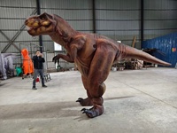 Costume de dinosaure T-Rex animatronique réaliste avec des matériaux en plastique et en PC pour les événements et spectacles en plein air dans les jardins