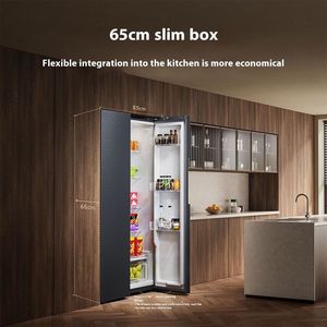 CN Mijia Side By Side <b>Refrigerator</b> 501L Moyu Rock Low Noise 36dB Smart Home <b>Refrigerator</b> BCD-501WMSA - Product Image 3