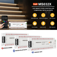 Contrôleur d'éclairage d'escalier LED avec capteur de mouvement PIR automatique, kit complet facile à installer, 12V 24V DMX, éclairage de marches d'escalier, contrôleur RGB