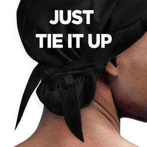 หมวกอาบน้ำผ้าซาตินสองชั้นของผู้ชายสีดำมีสไตล์หมวกอาบน้ำที่ทนทานและมีความยืดหยุ่นสูงสำหรับผมยาว - Product Image 3