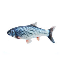 Vente en gros de jouets en peluche électriques pour poisson en mouvement Simulation réaliste de poisson animaux en peluche pour enfants Cadeaux et jouets interactifs pour chat