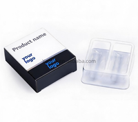 Boîte en papier personnalisée avec insert en blister PET et étiquette personnalisée pour flacon en verre de 3 ml, 5 ml, 10 ml, emballage cosmétique